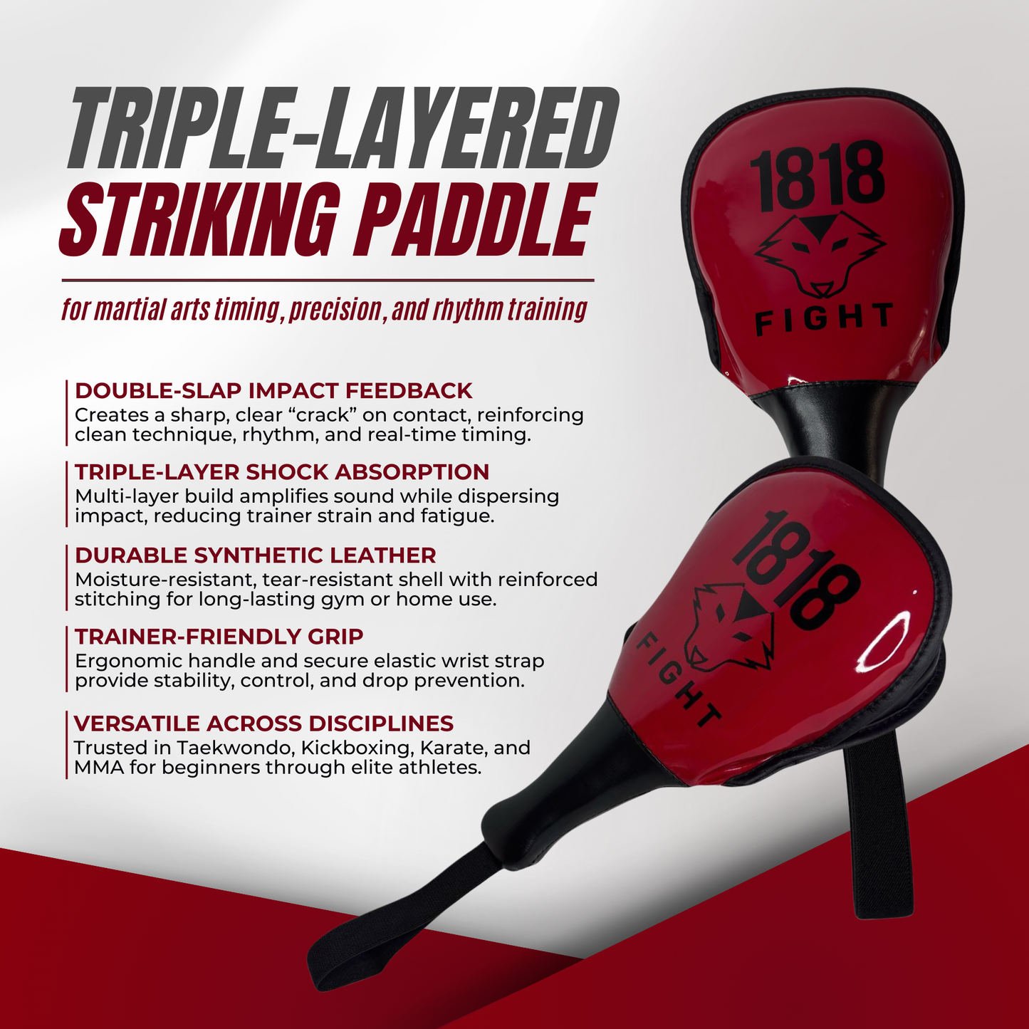 Tri Layer Focus Paddle – Target Control - Boxing, MMA and Kicking