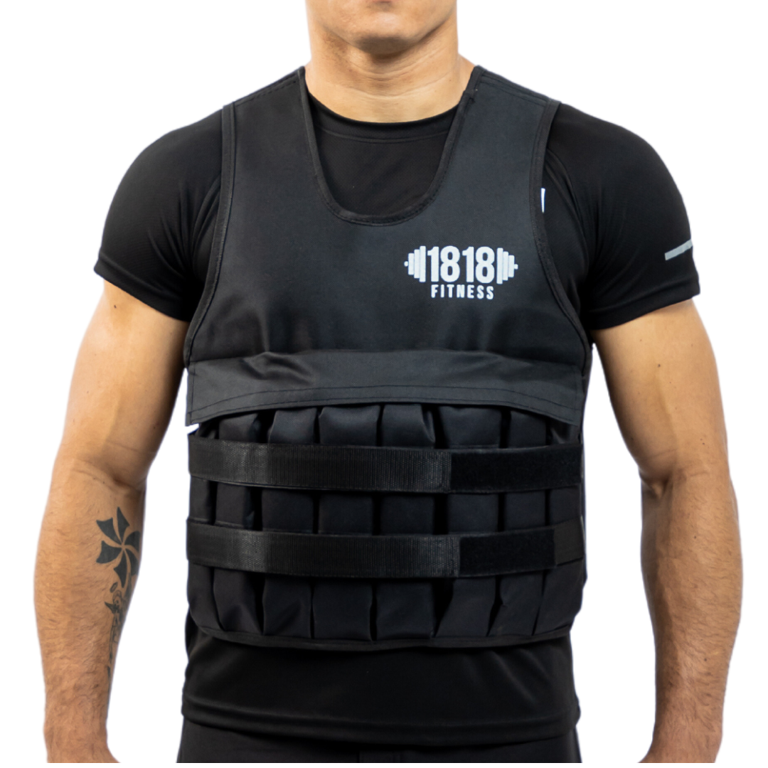 Stealth Black Weight Vest – 1818 Fight Fitness
