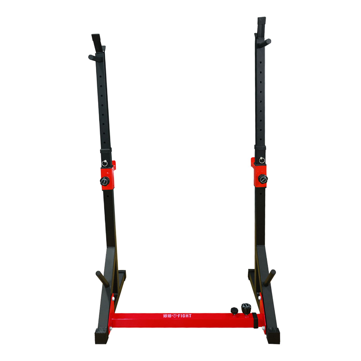 2 Post Adjustable Squat Rack + Barbell Storage + Safety Spotters