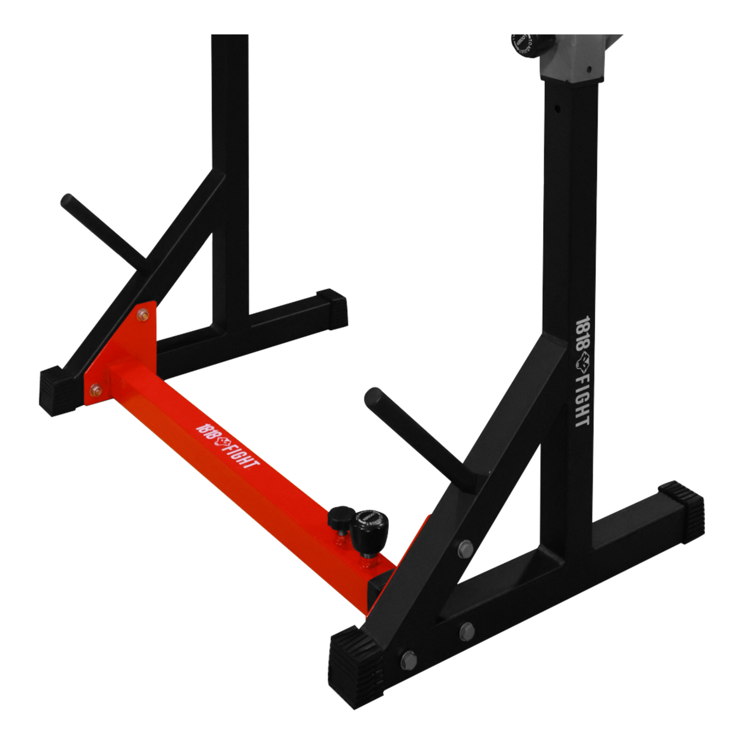 2 Post Adjustable Squat Rack + Barbell Storage + Safety Spotters