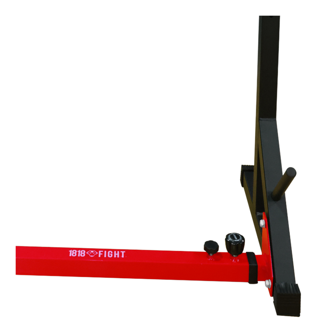 2 Post Adjustable Squat Rack + Barbell Storage + Safety Spotters – 1818 ...