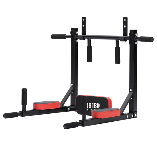 1818 Fitness - Gen 2 Two Way Dip - Ab and Pull Up Mount - Black
