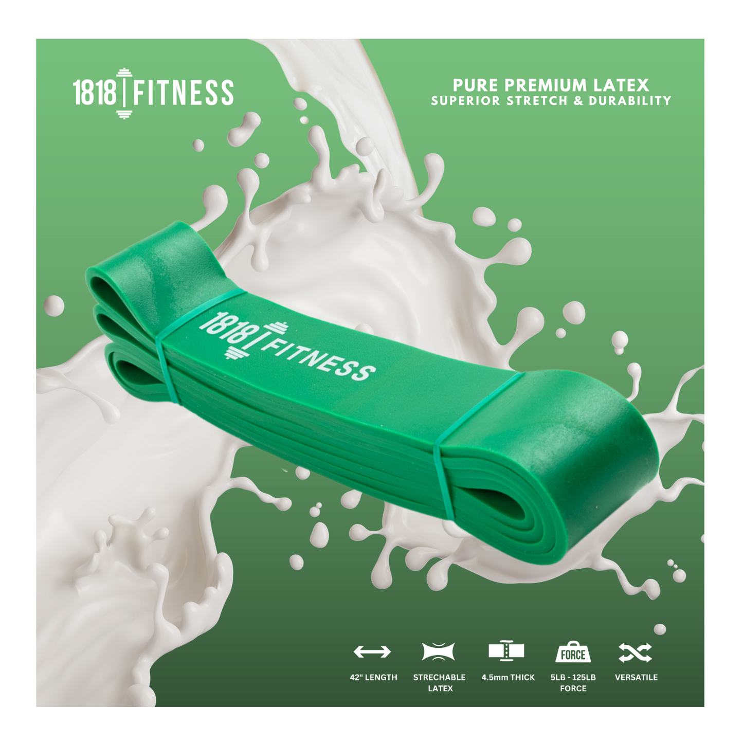 Premium Resistance Band - Pure Latex Moulded - Single