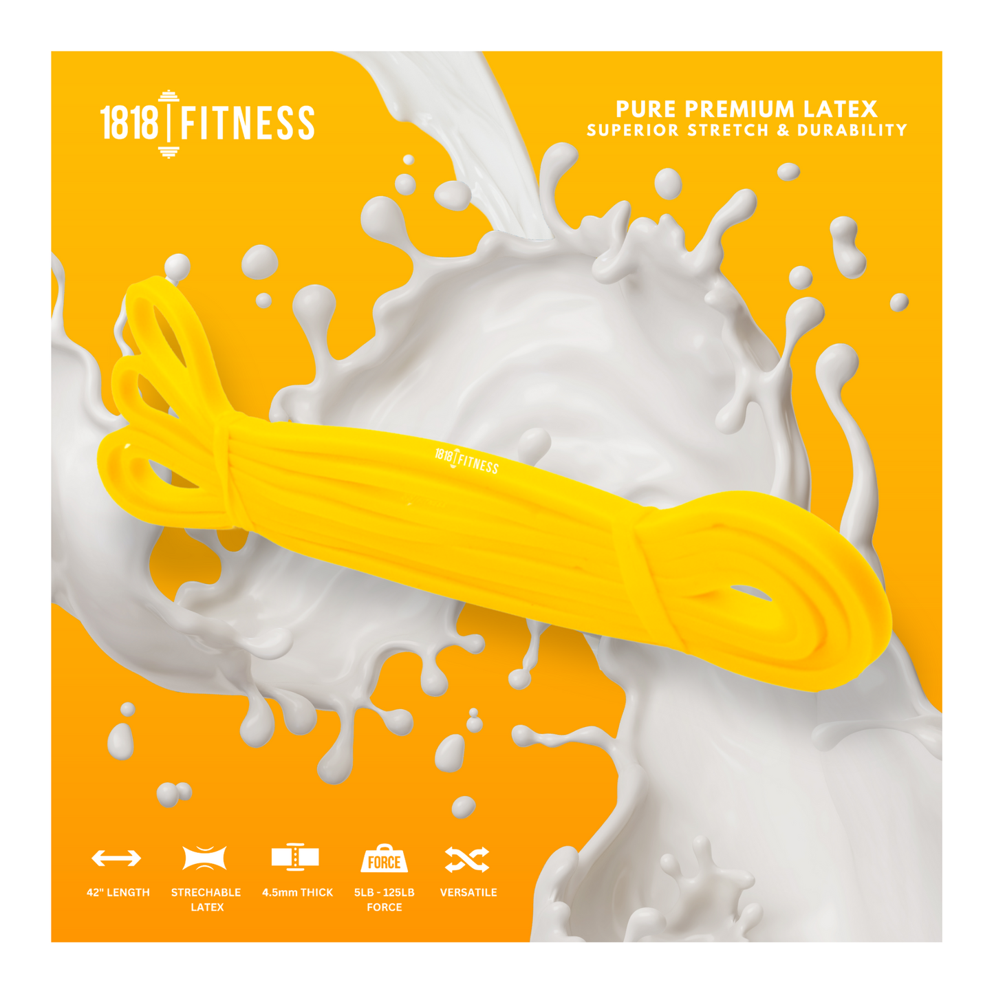 Premium Resistance Band - Pure Latex Moulded - Single