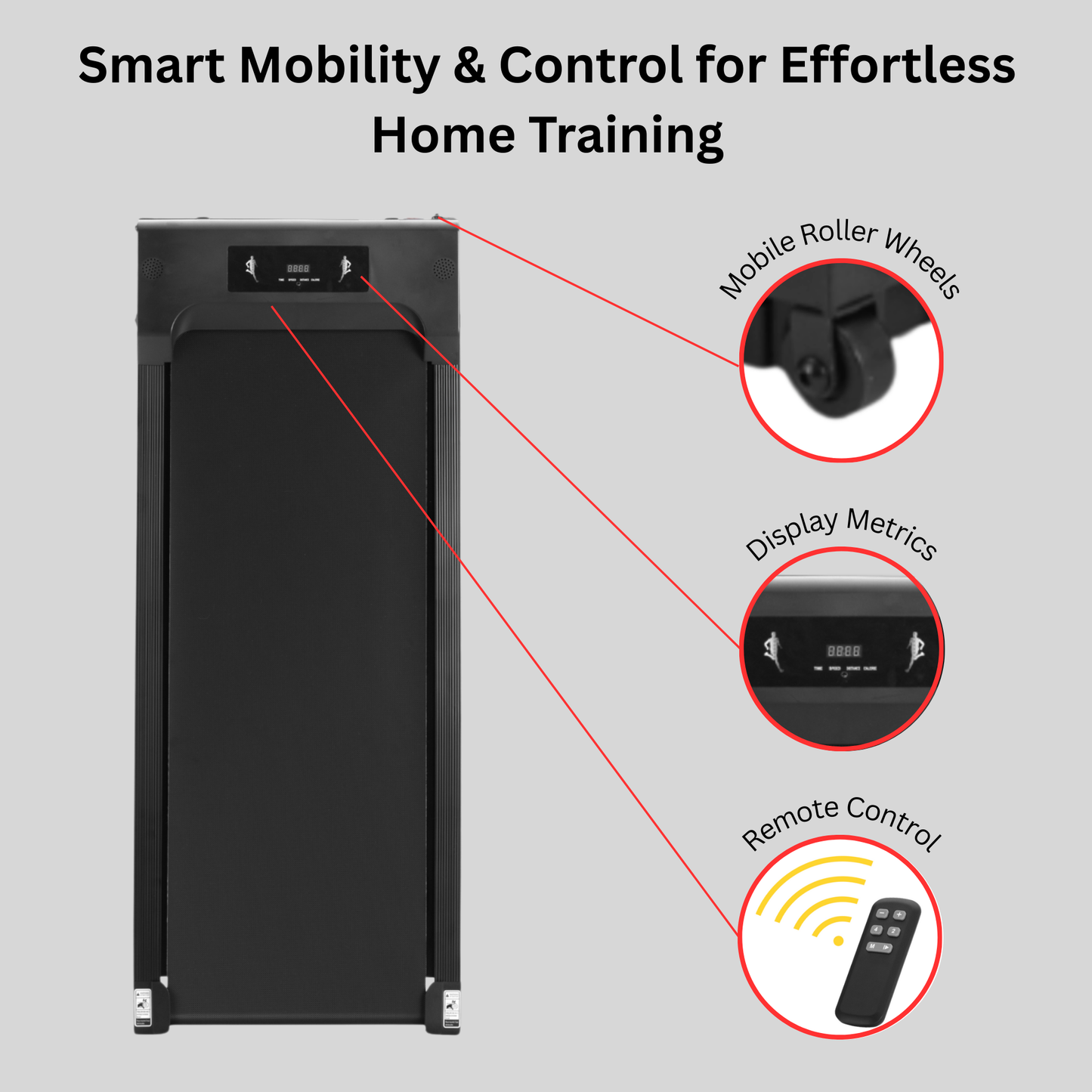 FX- 200 Walking Pad - Premium Walk Pad - Walking Treadmill (0-6 km/h)
