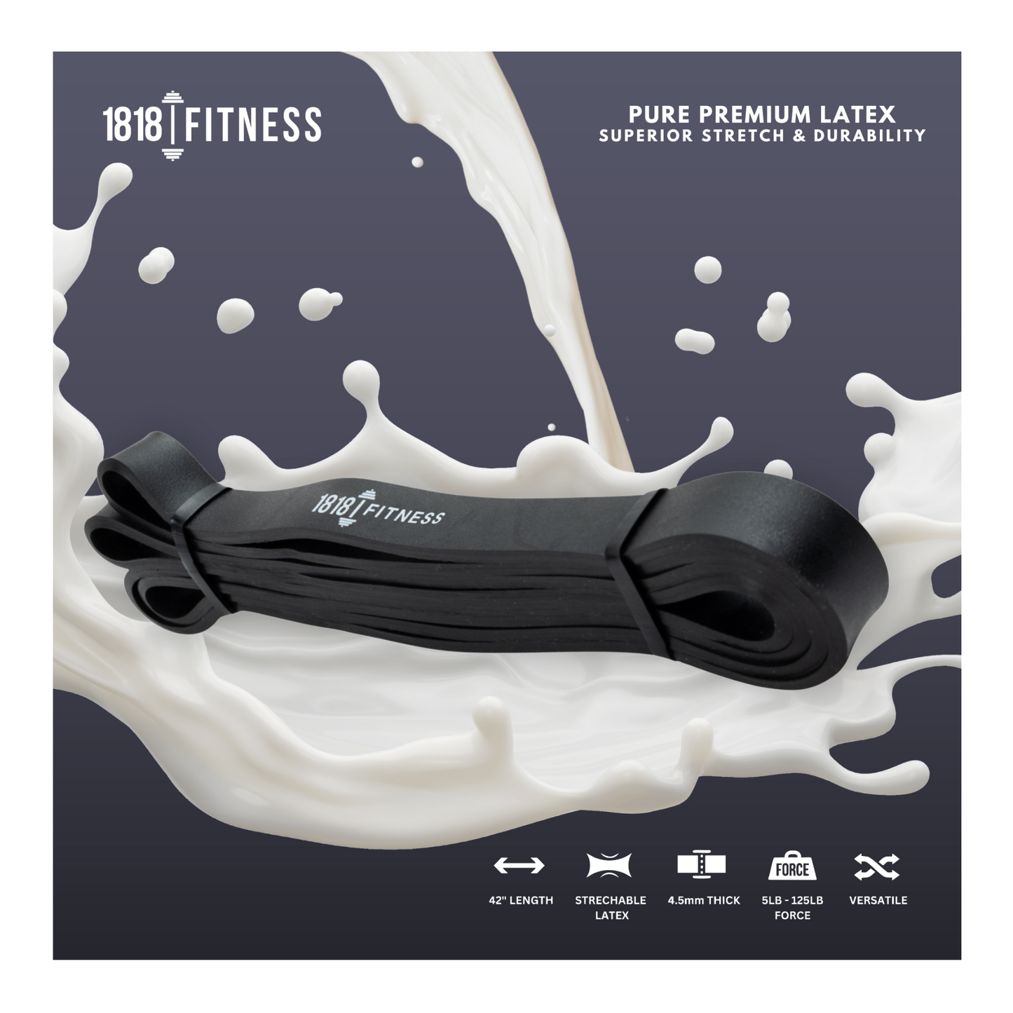 Premium Resistance Band - Pure Latex Moulded - Single