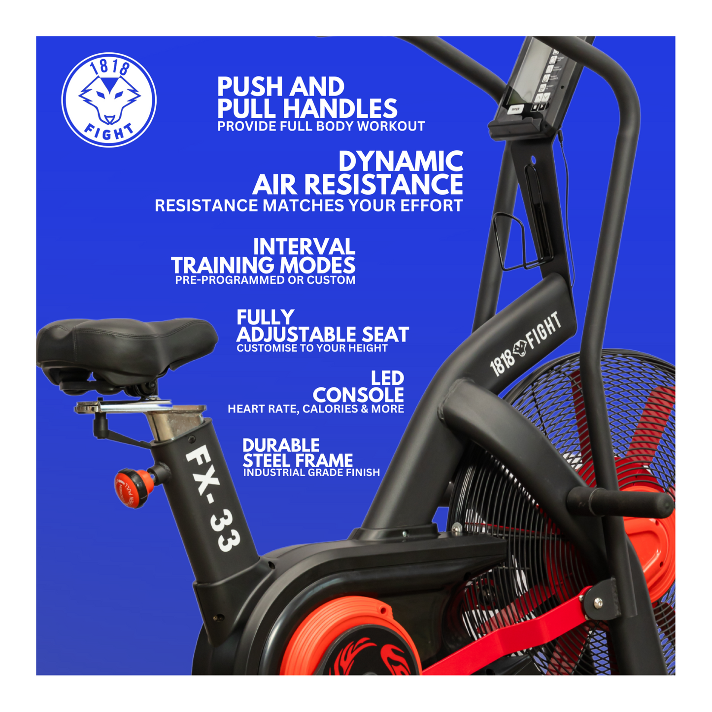 FX-33 Air Bike - High-Performance Strength & Endurance Training