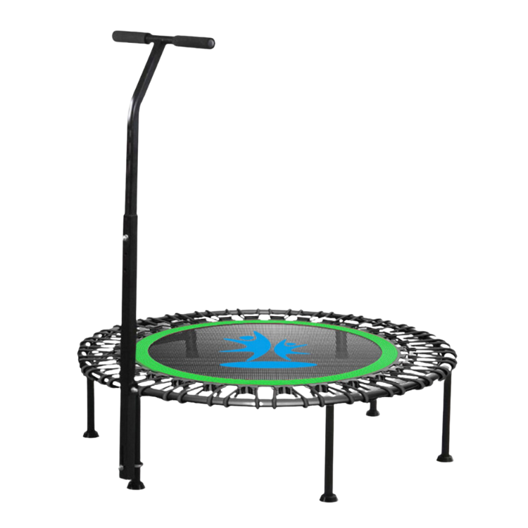 Rebounder Fitness Trampoline with Adjustable Handle Bar
