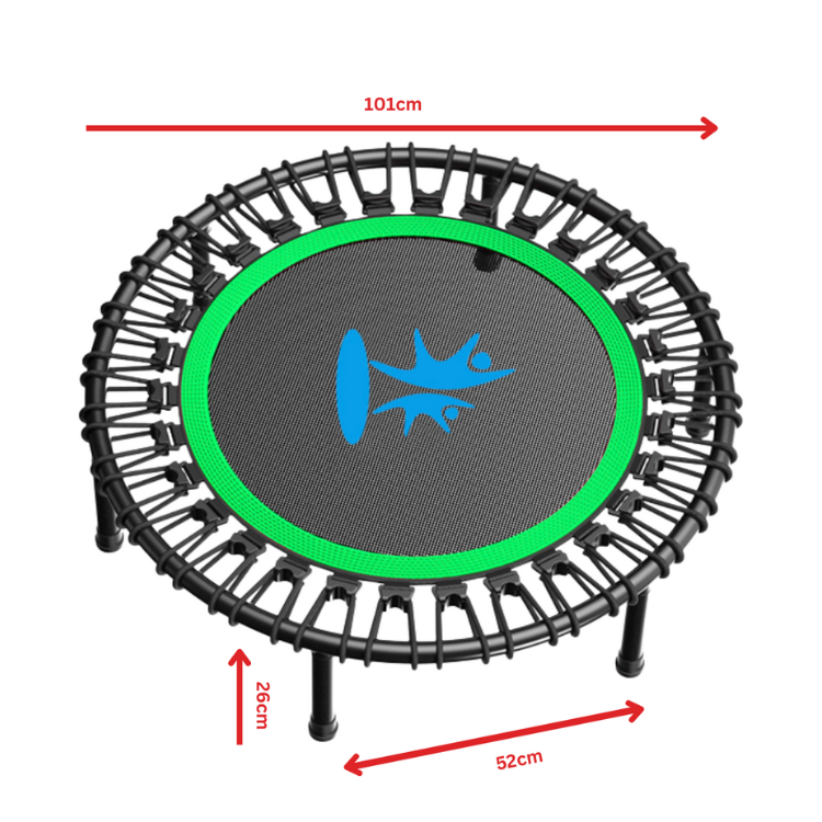 Rebounder Fitness Trampoline with Adjustable Handle Bar