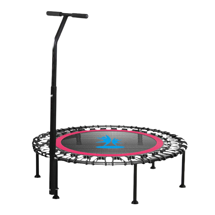 Rebounder Fitness Trampoline with Adjustable Handle Bar