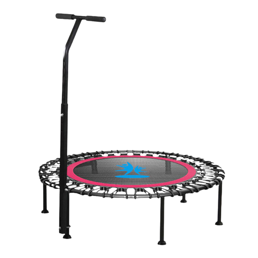 Rebounder Fitness Trampoline with Adjustable Handle Bar