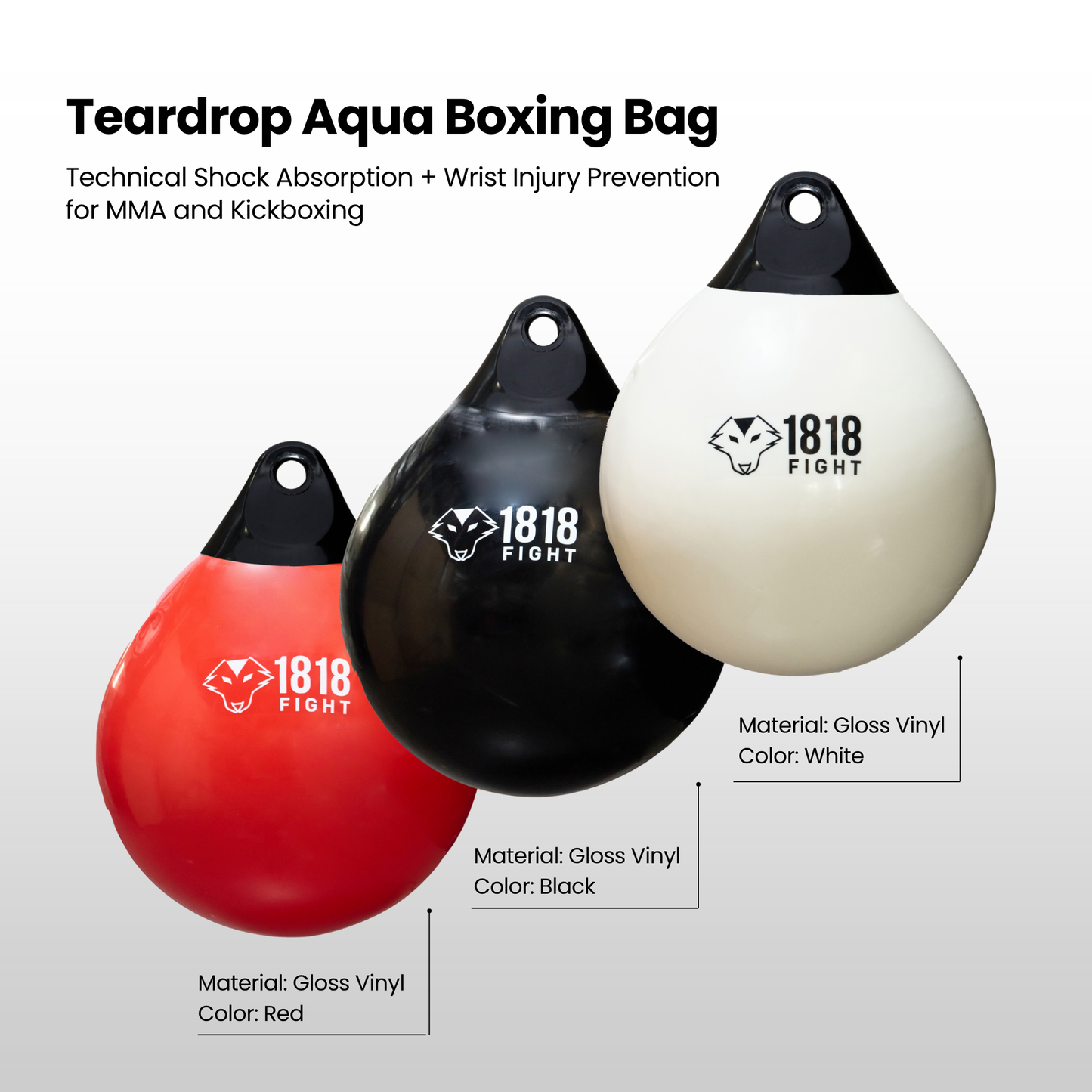 Technical Aqua Boxing Bag – Shock Absorption + Wrist Support