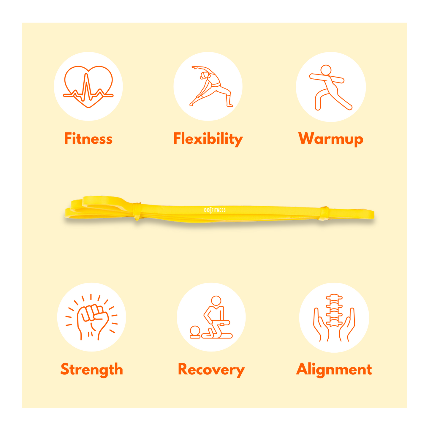 Premium Resistance Band - Pure Latex Moulded - Single