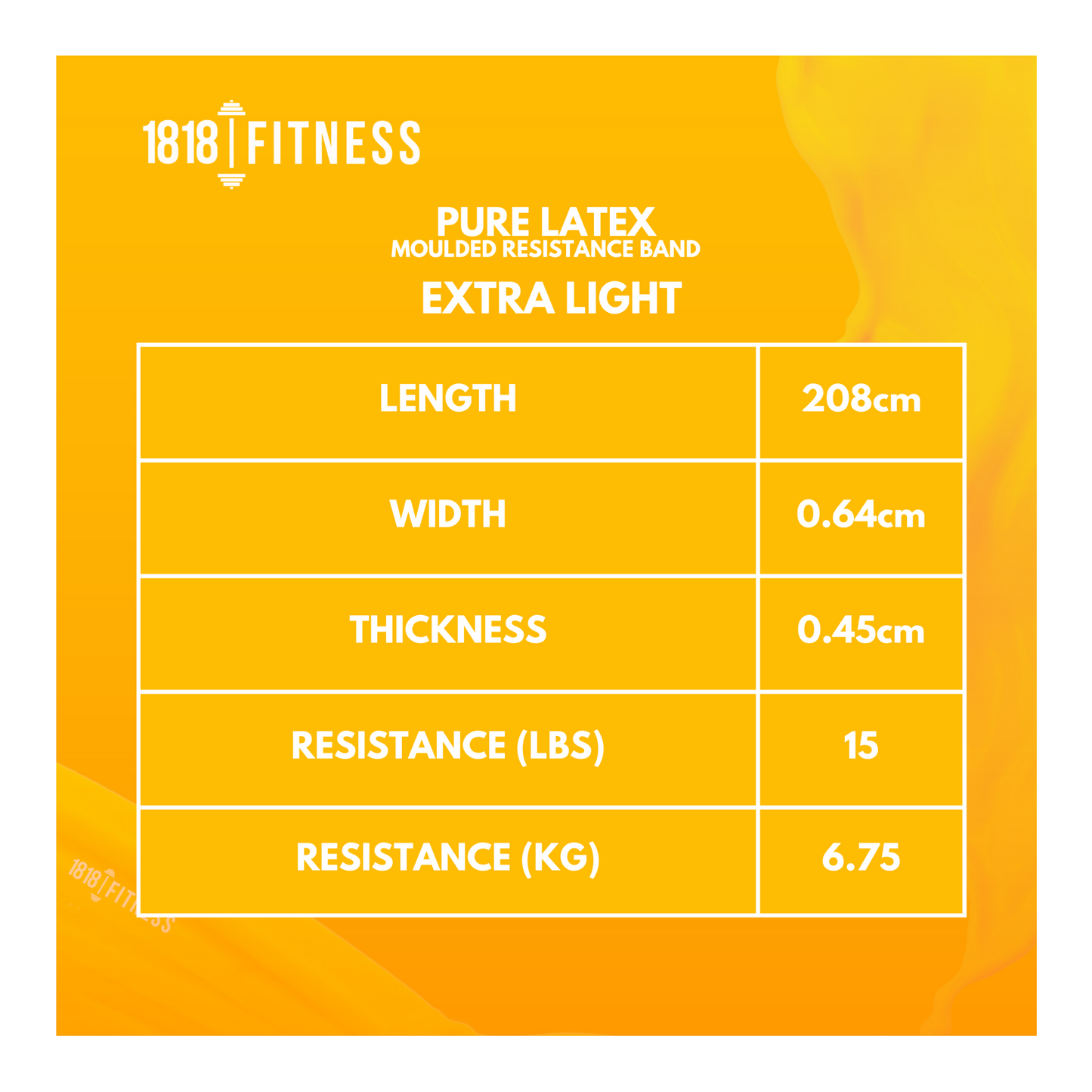 Premium Resistance Band - Pure Latex Moulded - Single